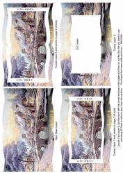 Christmas Snow Bridge Tunnel Book Sheet