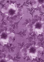 Puprle Blossom Swirls A4 Backing Paper