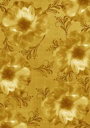 Gold Blossom Swirl A4 Backing Paper