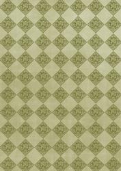 Olive Daisy Check A4 Backing Paper