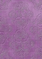 Purple Floral Embossed A4 Backing Paper