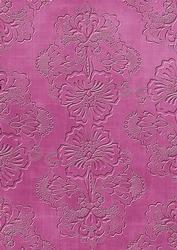 Cerise Floral Embossed A4 Backing Paper