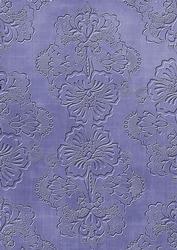 Dark Blue Floral Embossed A4 Backing Paper