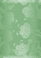 Mint Green Satin Flowers A4 Backing Paper