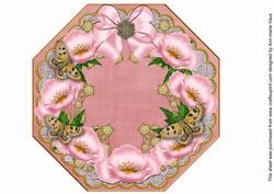 Pink Poppy Pink Lace Octagon 8inch Frame Sheet