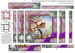 Red Robin Lilac Snow 5in Spiral Edge Stacker