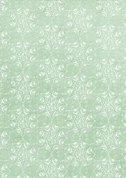 Pale Snowflake Mint Green A4 Backing Paper
