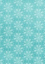 Pale Snowflake Teal A4 Backing Paper