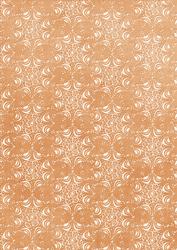 Pale Snowflake Burnt Orange A4 Backing Paper