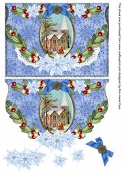 Christmas Service Fancy Flap Decoupage Step by Step Sheet