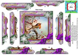 Robin Purple Snow 5inch Bracket Edge Spiral Stacker