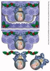 Preying Angel Bauble Flap Decoupage Step by Step Sheet