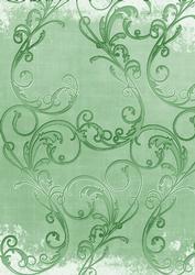 Mid Green Grunge Swirl A4 Backing Paper