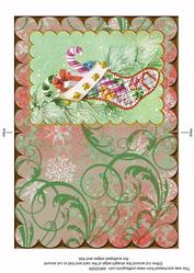 Christmas Stocking Scallop Edge Card