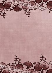 Dusky Pink Floral Metallic Edge A4 Backing Paper