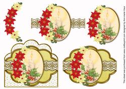 Single Candle Lemon Scallop 3D Decoupage Step by Step