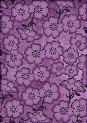 Lilac All Over Floral Blossom A4 Backing Paper