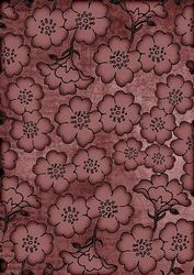 Dusky Pink All Over Floral Blossom A4 Backing Paper