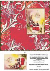 Christmas Choirboys Scallop Edge Dl Card