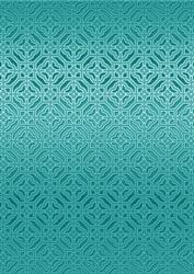 Teal Aztec Metallic A4 Backing Paper