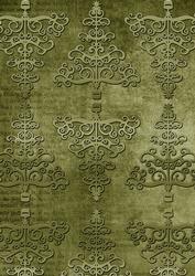Olive Embossed Christmas Trees A4 Backing Paper