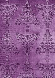 Lilac Embossed Christmas Trees A4 Backing Paper
