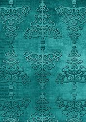 Teal Embossed Christmas Trees A4 Backing Paper
