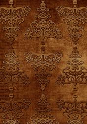 Vintage Tea Embossed Christmas Trees A4 Backing Paper