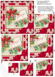 Greetings Eyelet Lace 5in One Corner Stacker
