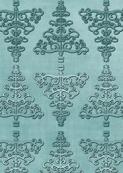 Dusky Teal Metallic Christmas Trees A4 Backing Paper