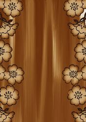 Vintage Tea Painted Blossom Edge A4 Backing Paper