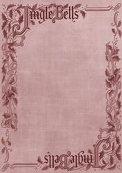 Dusky Pink Jingle Bells Christmas A4 Backing Paper