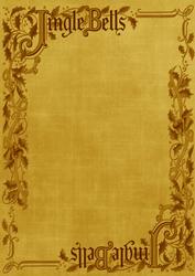 Gold Jingle Bells Christmas A4 Backing Paper