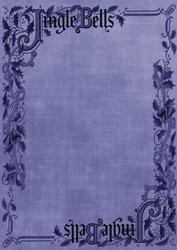 Dark Blue Jingle Bells Christmas A4 Backing Paper
