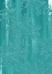 Teal Painted Embossed Leaf A4 Backing Paper