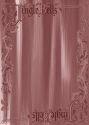 Dusky Pink Painted Jingle Bells A4 Backing Paper