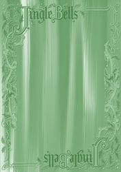 Mint Green Painted Jingle Bells A4 Backing Paper