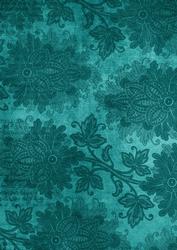 Teal Regal Pattern Dark A4 Backing Paper