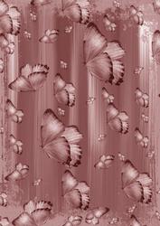 Dusky Pink Painted Butterfly A4 Backing Paper