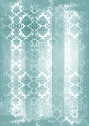 Dusky Teal Grunge Dolly Stripe Lace A4 Backing Paper