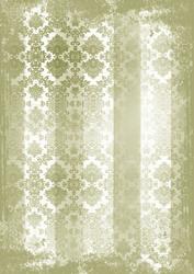 Olive Grunge Dolly Stripe Lace A4 Backing Paper