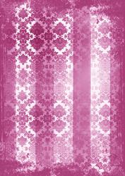 Cerise Grunge Dolly Stripe Lace A4 Backing Paper