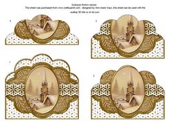 Snow Steeple Bronze Anglaise Scallop Bottom Stacker