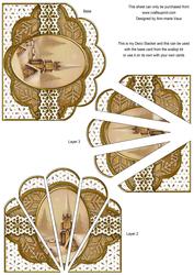 Snow Steeple Bronze Anglaise Scallop Deco Stacker