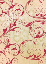 Christmas Poinsettia Swirls Backing Paper