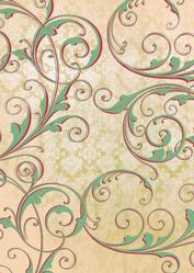 Christmas 3 Candles Swirl Backing Paper