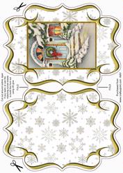 Christmas Door Fancy Bracket Card
