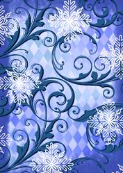 Christmas Angels Bell Ringing Swirls Backing Paper