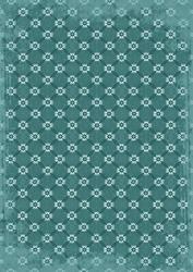 Dusky Teal Daisy Quilt Print A4 Backing Paper
