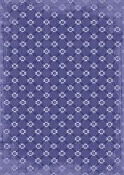 Blue Daisy Quilt Print A4 Backing Paper